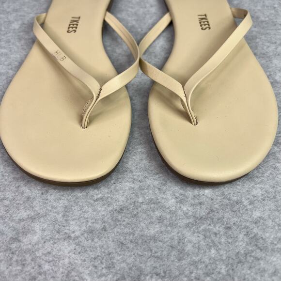 Tkees Beige Foundation Matte Flip Flop Sandals Size 7 - Picture 3 of 7